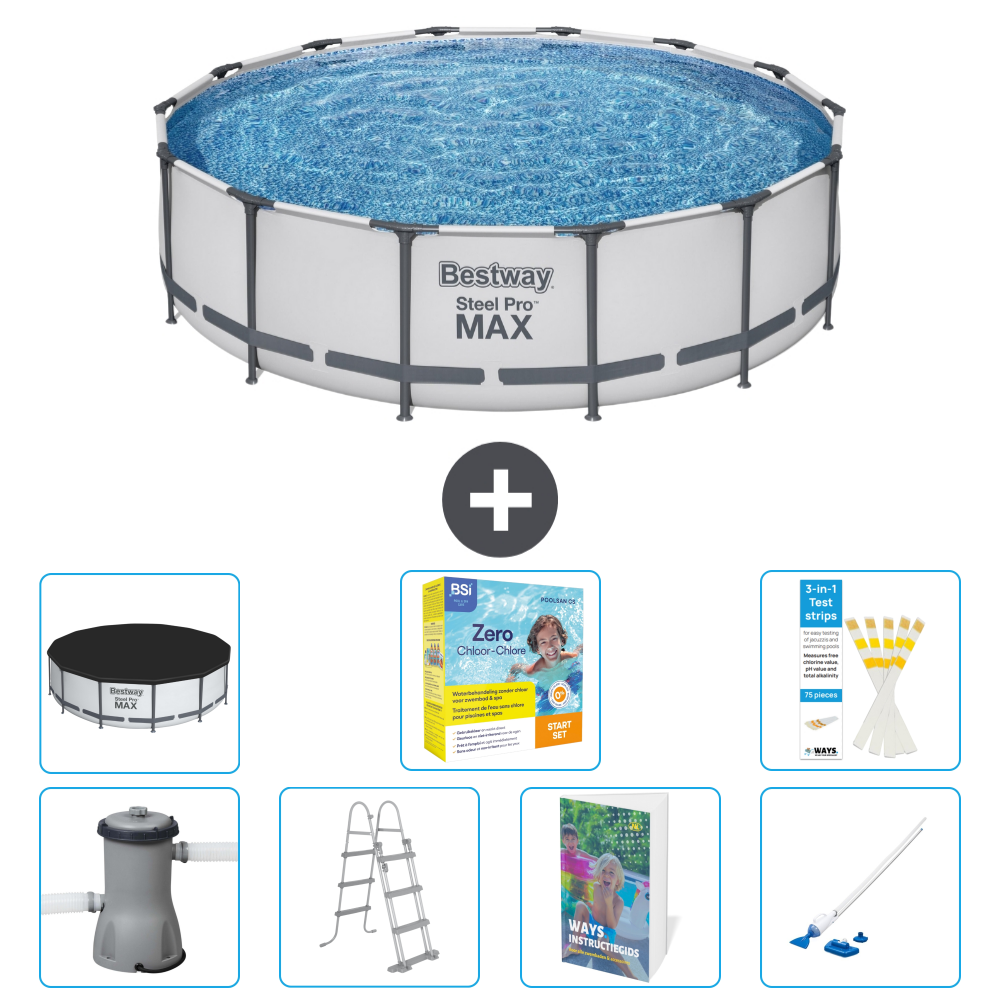 Bestway Steel Pro Max Rund - 427x122 Cm - 8-teilig S544