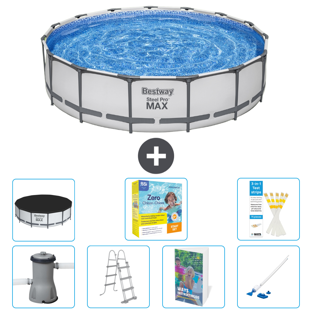 Bestway Steel Pro Max Rund - 457x122 Cm - 8-teilig S544