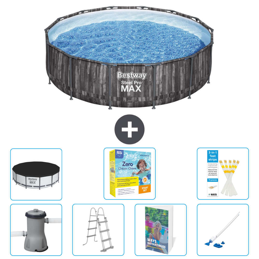 Bestway Steel Pro Max Rund - 427x107 Cm - 8-teilig S544
