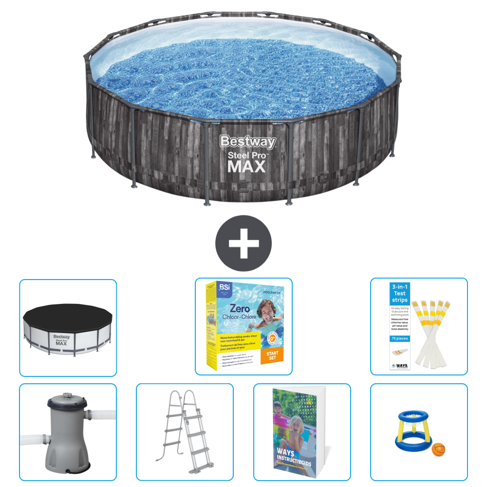 Bestway Steel Pro Max Rund - 427x107 Cm - 8-teilig S529