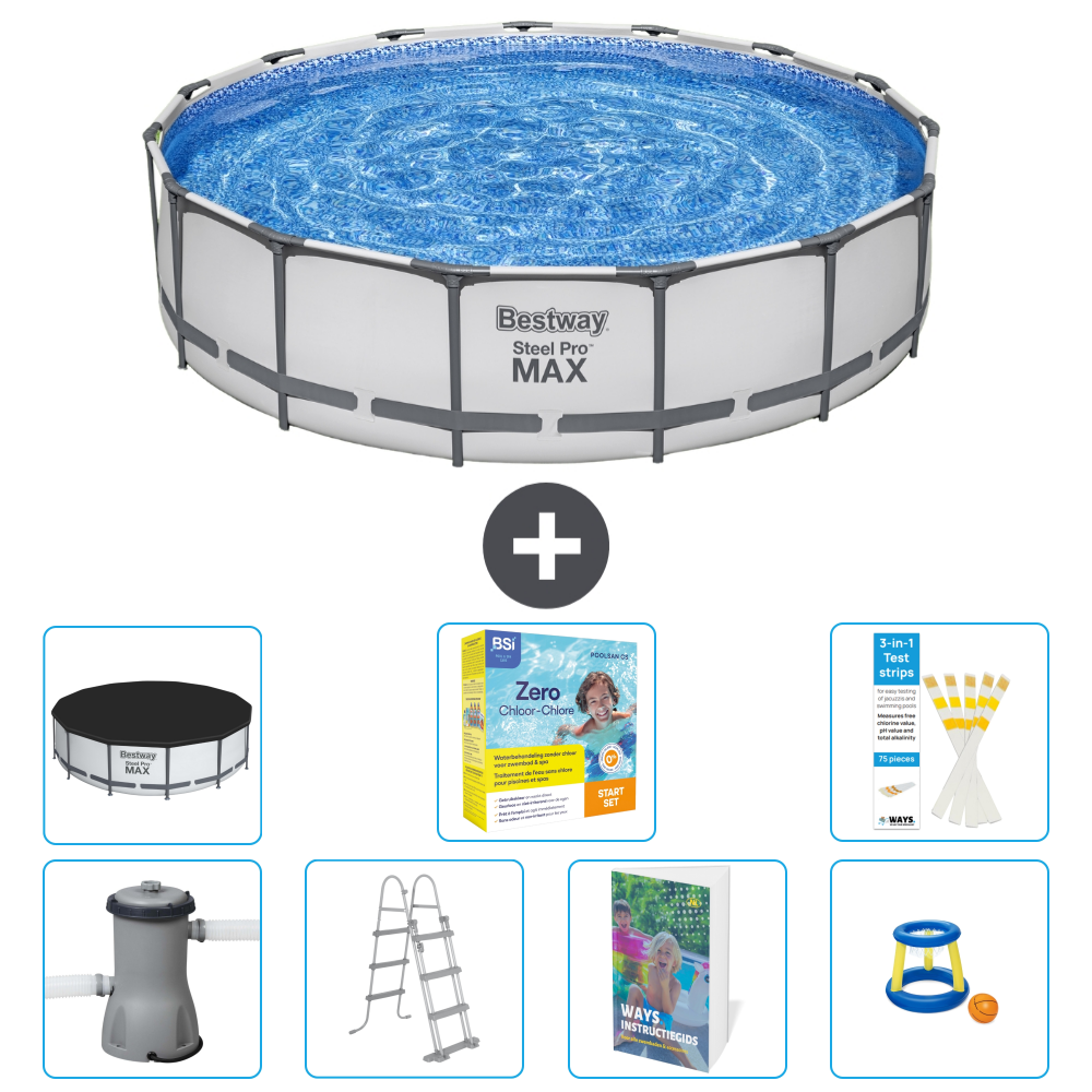 Bestway Steel Pro Max Rund - 457x122 Cm - 8-teilig S529