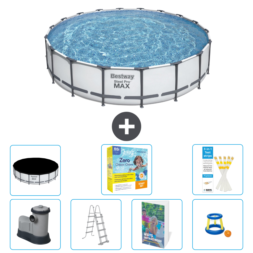 Bestway Steel Pro Max Rund - 549x122 Cm - 8-teilig S529