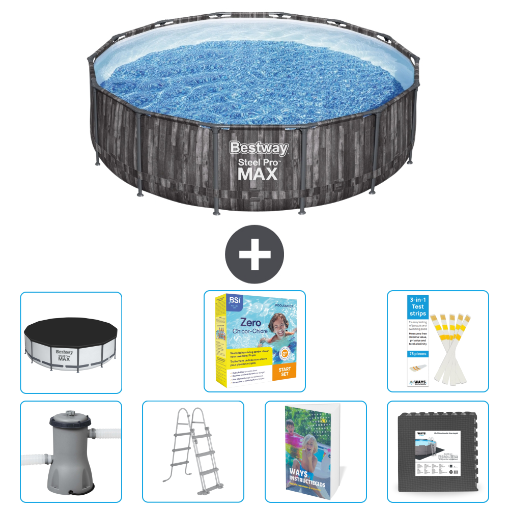 Bestway Steel Pro Max Rund - 427x107 Cm - 8-teilig S607