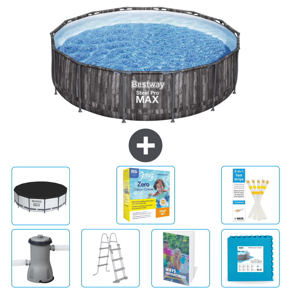 Bestway Steel Pro Max Rund - 427x107 Cm - 8-teilig S566