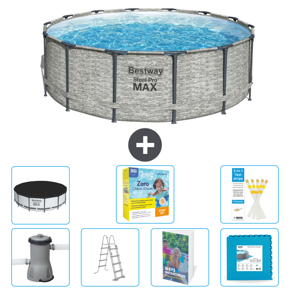 Bestway Steel Pro Max Rund - 427x122 Cm - 8-teilig S566