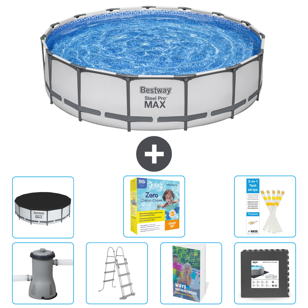 Bestway Steel Pro Max Rund - 457x122 Cm - 8-teilig S607