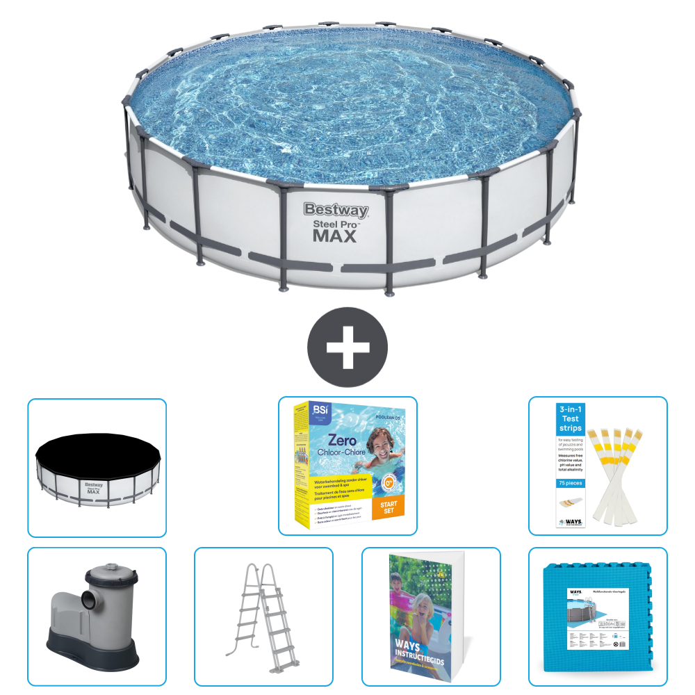 Bestway Steel Pro Max Rund - 549x122 Cm - 8-teilig S566
