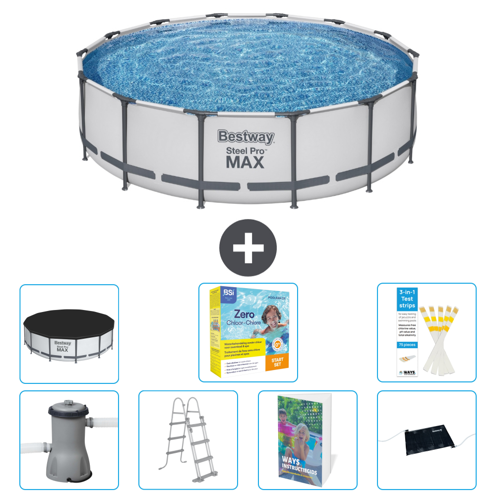 Bestway Steel Pro Max Rund - 427x122 Cm - 8-teilig S582