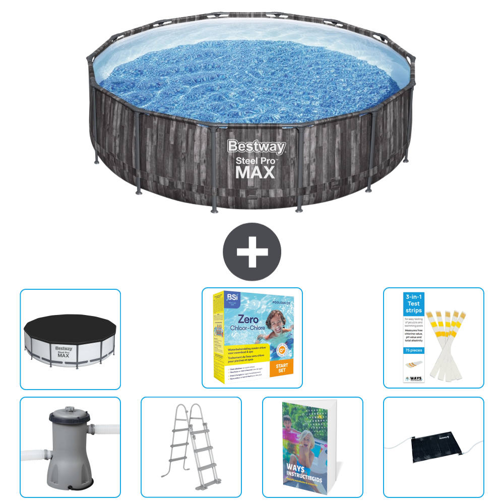 Bestway Steel Pro Max Rund - 427x107 Cm - 8-teilig S582
