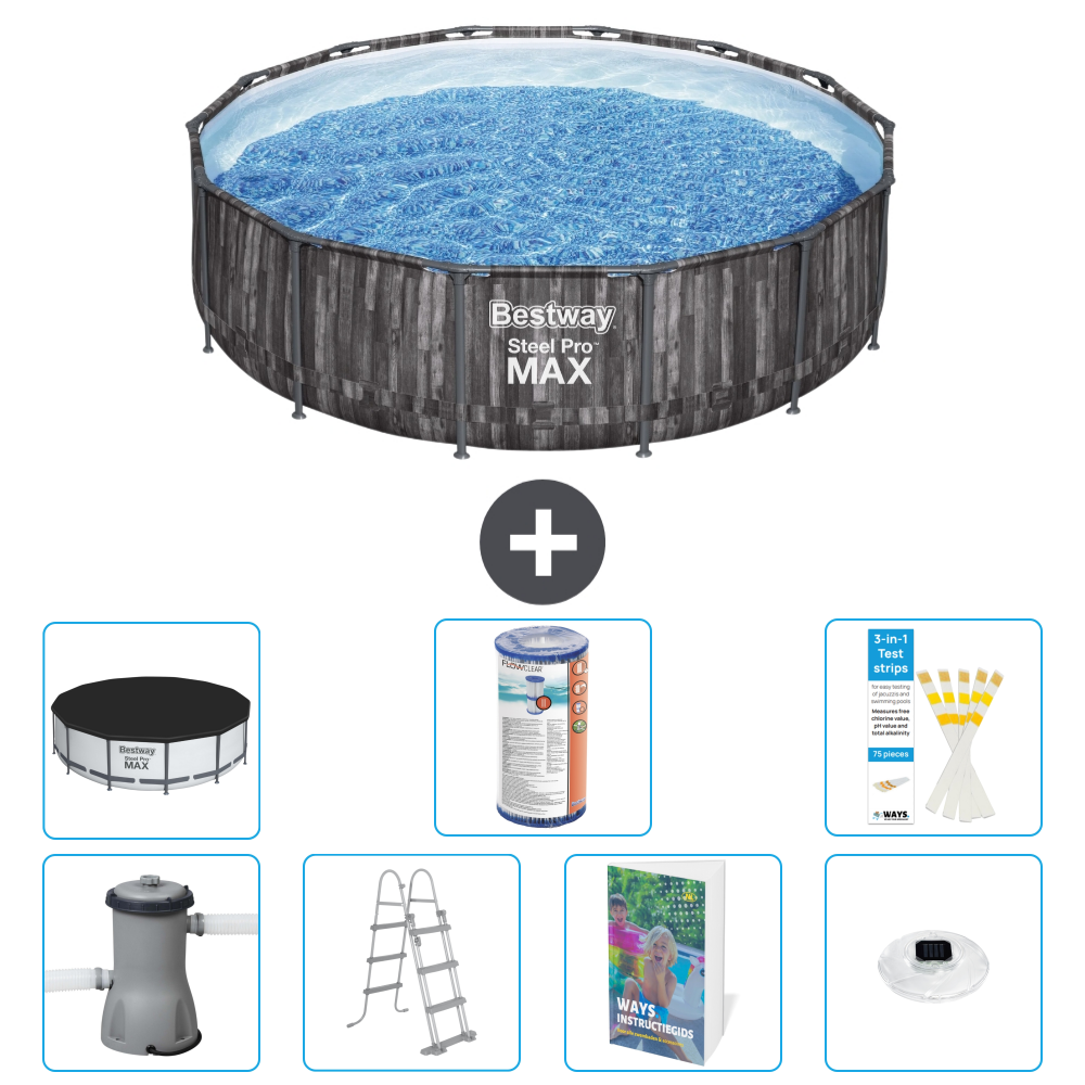 Bestway Steel Pro Max Rund - 427x107 Cm - 8-teilig S622