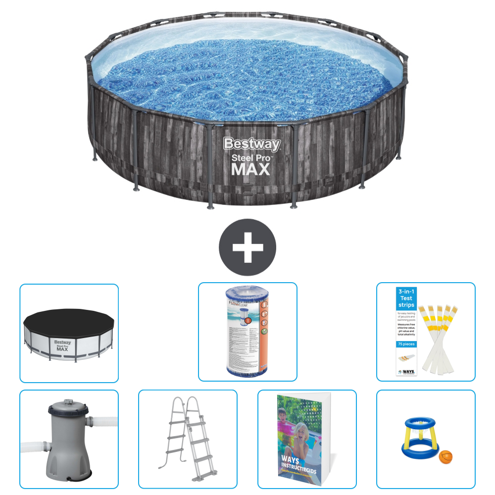 Bestway Steel Pro Max Rund - 427x107 Cm - 8-teilig S541