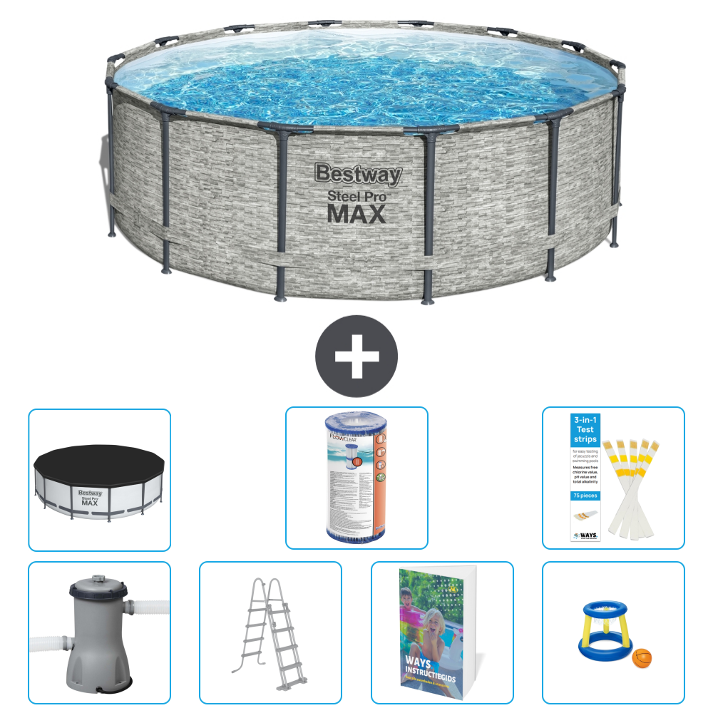 Bestway Steel Pro Max Rund - 427x122 Cm - 8-teilig S541
