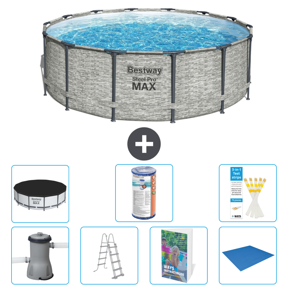 Bestway Steel Pro Max Rund - 427x122 Cm - 8-teilig S594