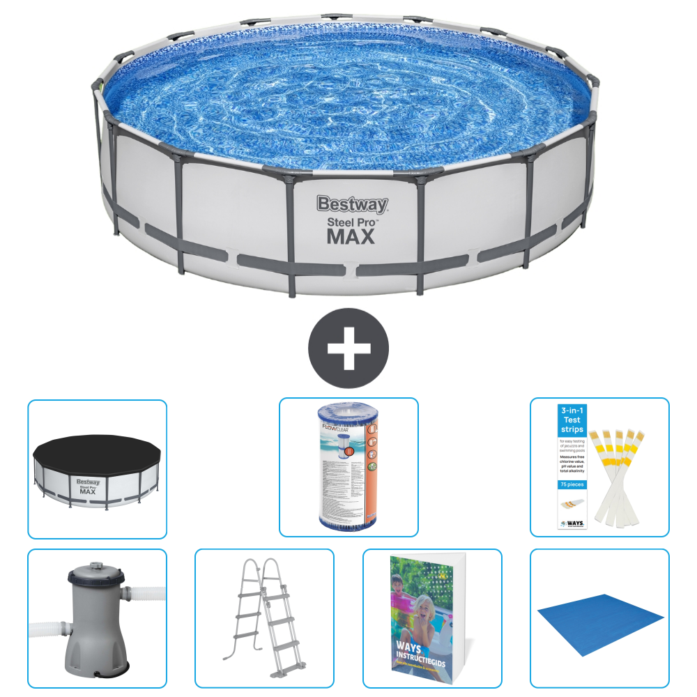 Bestway Steel Pro Max Rund - 457x122 Cm - 8-teilig S594