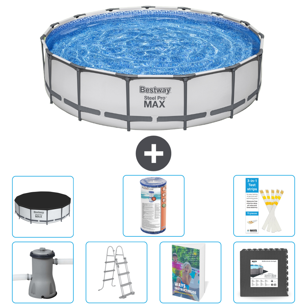 Bestway Steel Pro Max Rund - 457x122 Cm - 8-teilig S563