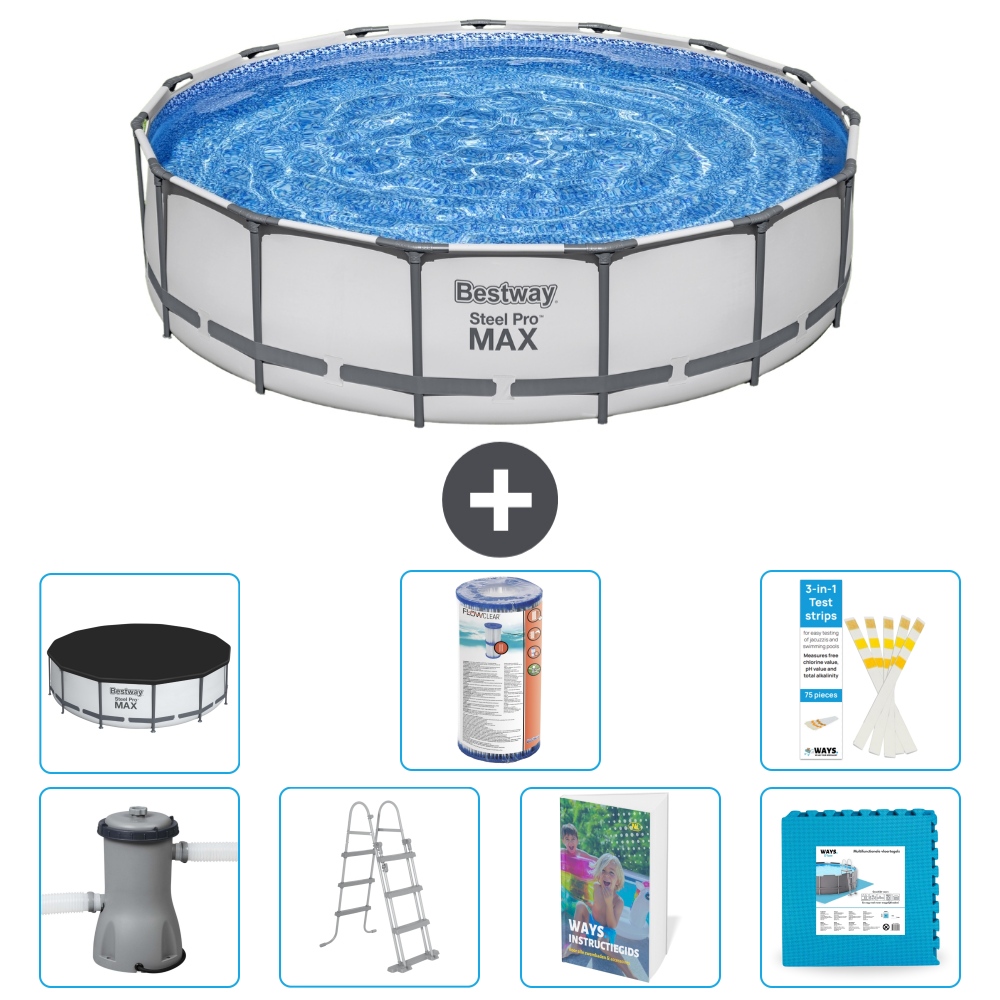 Bestway Steel Pro Max Rund - 457x122 Cm - 8-teilig S602