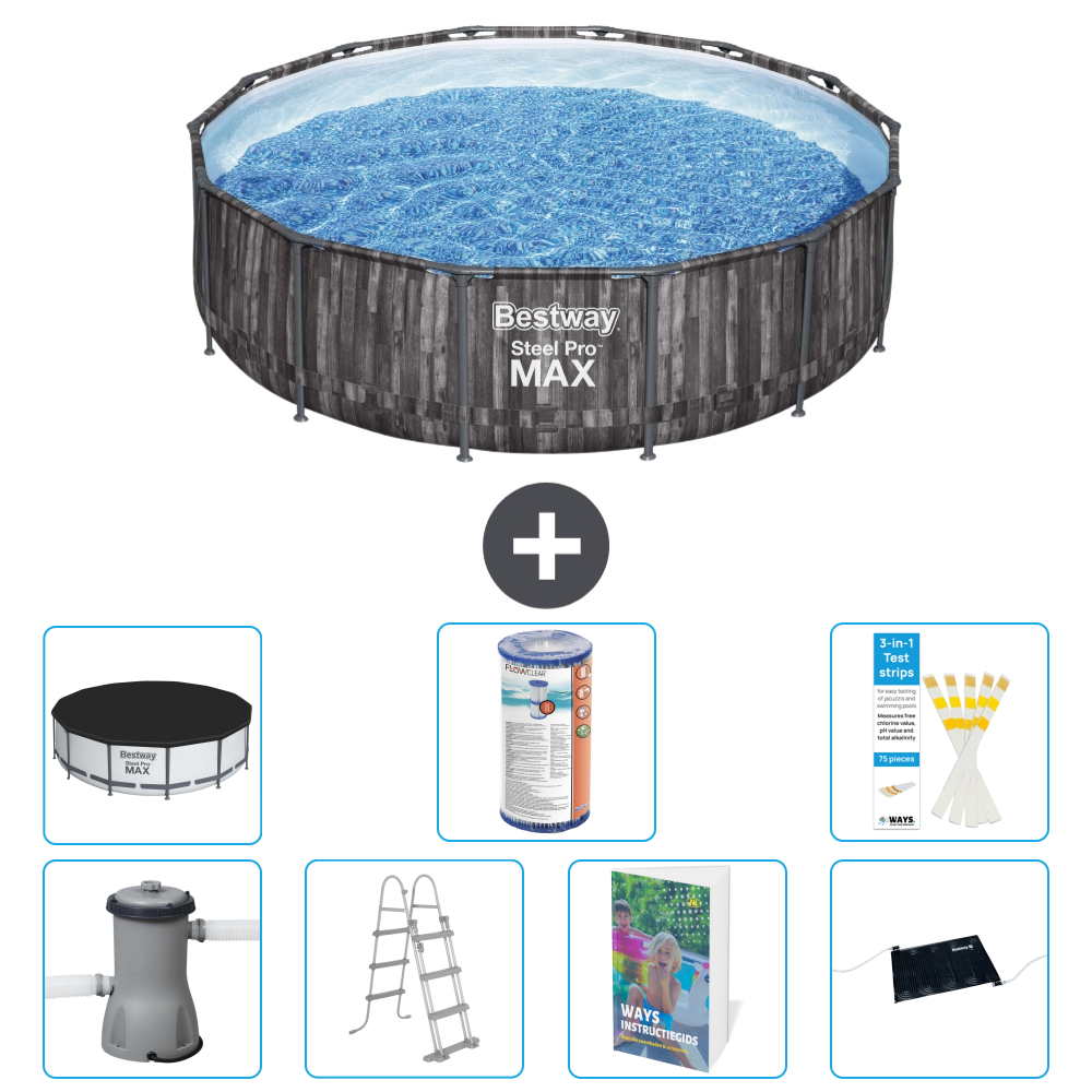 Bestway Steel Pro Max Rund - 427x107 Cm - 8-teilig S619