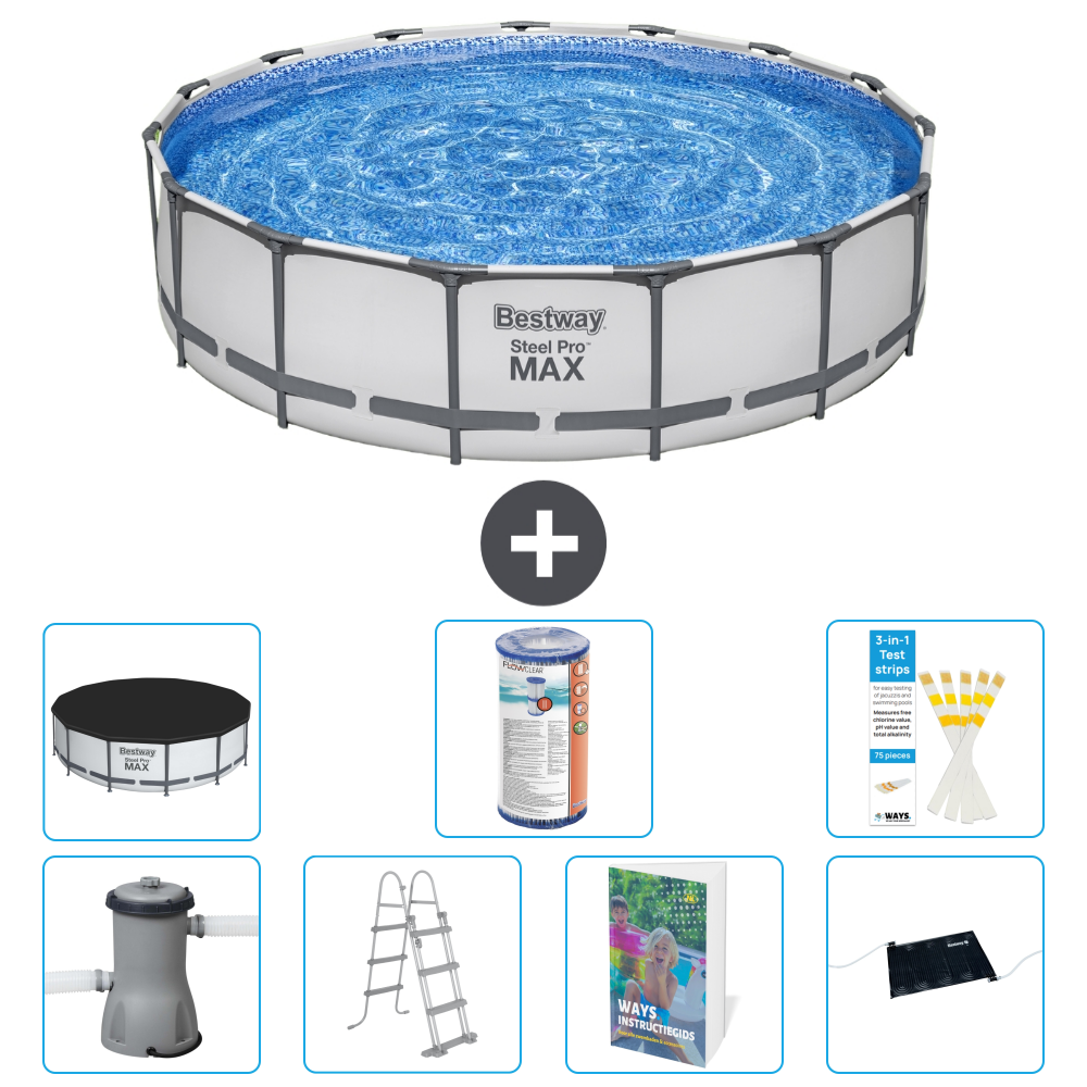 Bestway Steel Pro Max Rund - 457x122 Cm - 8-teilig S619