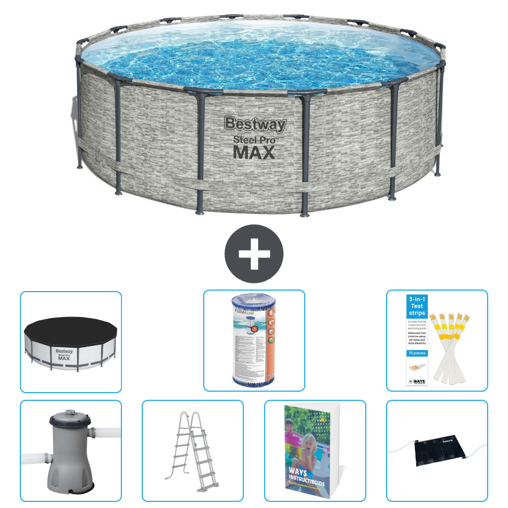Bestway Steel Pro Max Rund - 427x122 Cm - 8-teilig S619