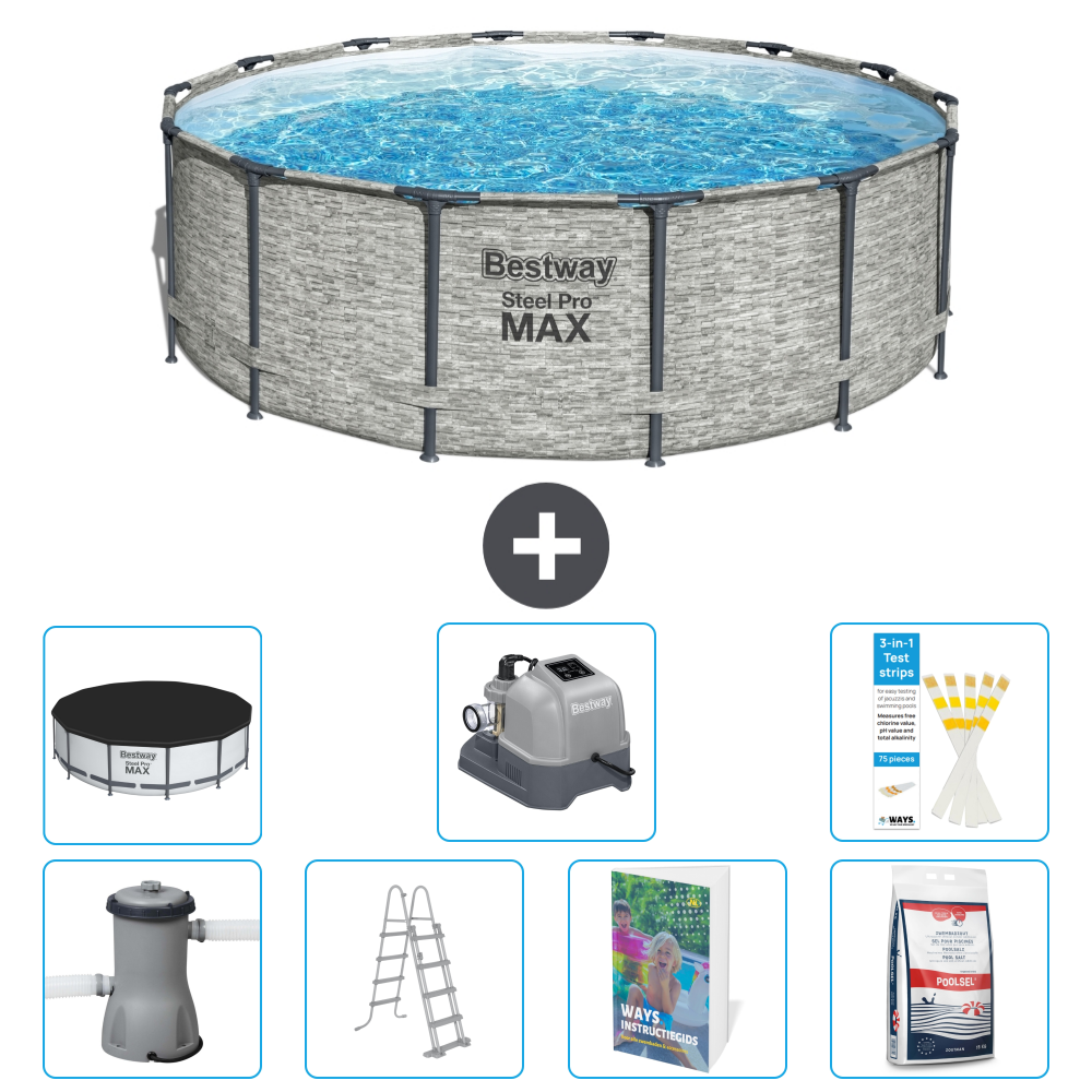 Bestway Steel Pro Max Rund - 427x122 Cm - 8-teilig S649