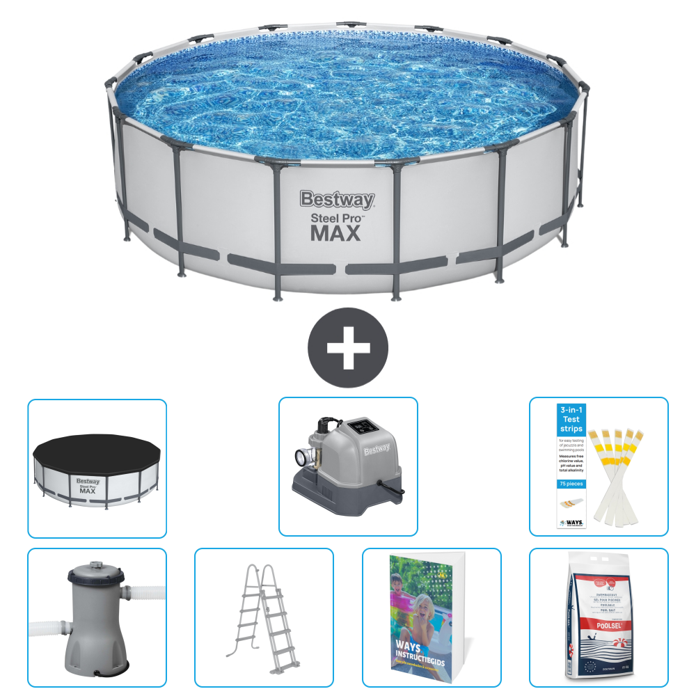 Bestway Steel Pro Max Rund - 488x122 Cm - 8-teilig S649