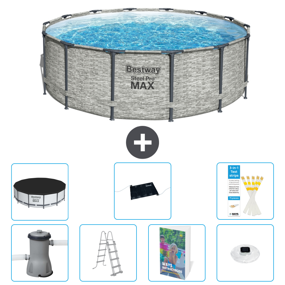Bestway Steel Pro Max Rund - 427x122 Cm - 8-teilig S598