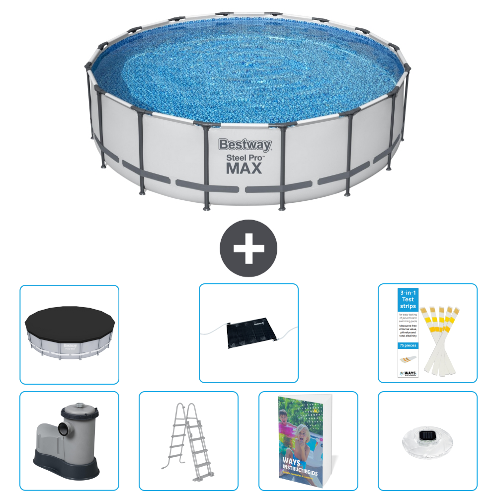 Bestway Steel Pro Max Rund - 488x122 Cm - 8-teilig S598