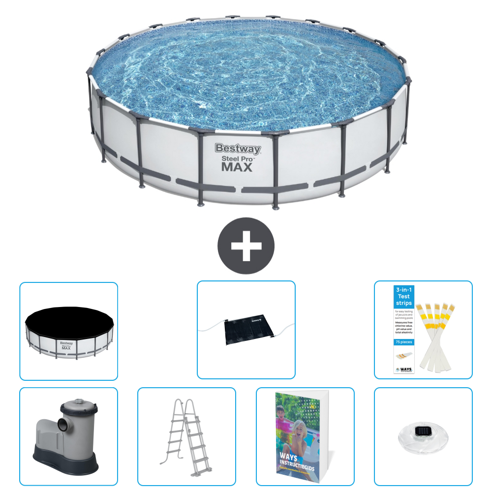Bestway Steel Pro Max Rund - 549x122 Cm - 8-teilig S598
