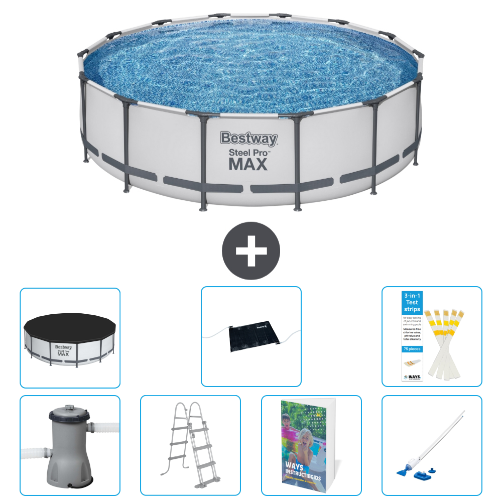 Bestway Steel Pro Max Rund - 427x122 Cm - 8-teilig S600