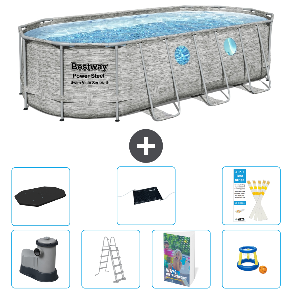 Bestway Power Steel Oval - 549x274x122 Cm - 8-teilig S559