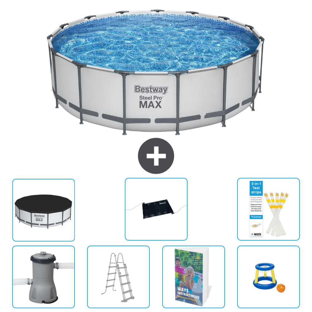 Bestway Steel Pro Max Rund - 488x122 Cm - 8-teilig S559
