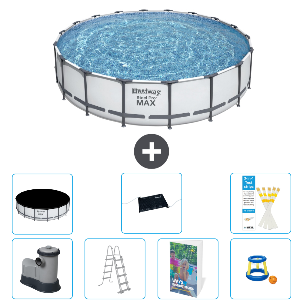 Bestway Steel Pro Max Rund - 549x122 Cm - 8-teilig S559