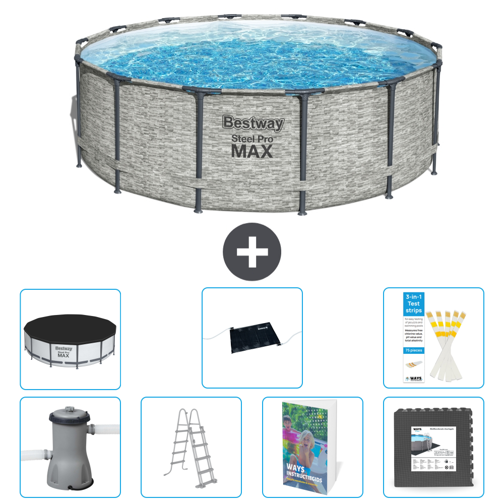 Bestway Steel Pro Max Rund - 427x122 Cm - 8-teilig S543