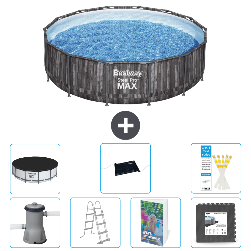 Bestway Steel Pro Max Rund - 427x107 Cm - 8-teilig S543