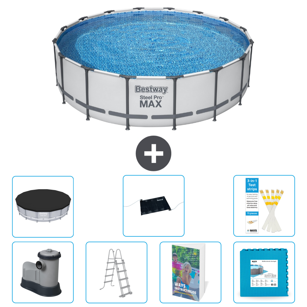 Bestway Steel Pro Max Rund - 488x122 Cm - 8-teilig S621