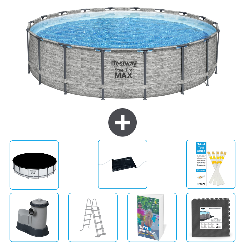 Bestway Steel Pro Max Rund - 549x122 Cm - 8-teilig S543