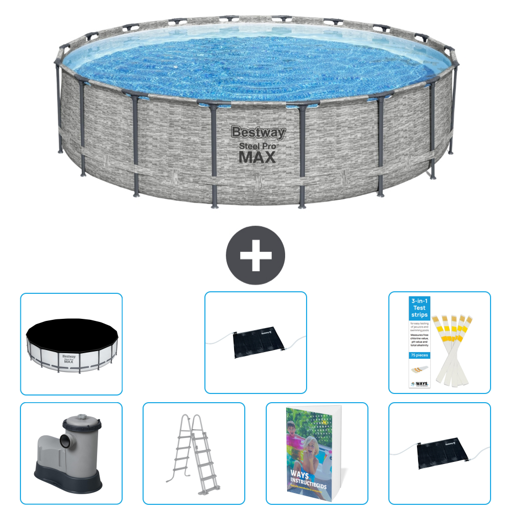 Bestway Steel Pro Max Rund - 549x122 Cm - 8-teilig S562