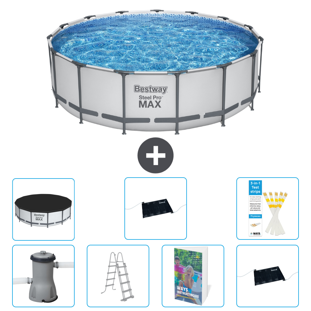 Bestway Steel Pro Max Rund - 488x122 Cm - 8-teilig S562