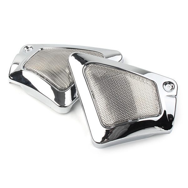 Biemmedue- 1 Paar Farbe: Galvanisiertes Silber Material: Metall Und Kunststoff Linke Und Rechte Seite Des Motorrad-luftfilterkastens