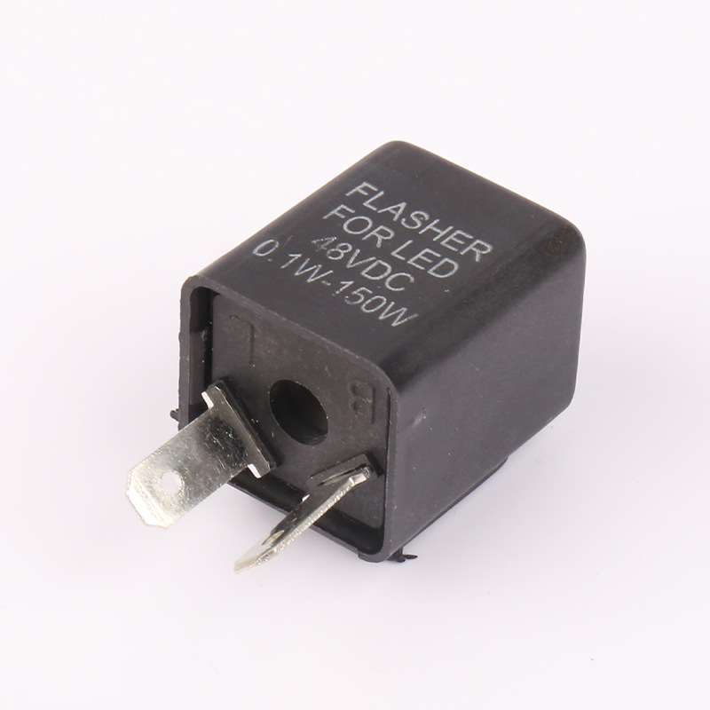 Biemmedue- 48-v-blinkerrelais Für Elektrofahrzeuge Und Motorräder, Elektromagnetischer Blinkerschalter, 48 V, Ohne Akustisches Warnsignal, 10 A