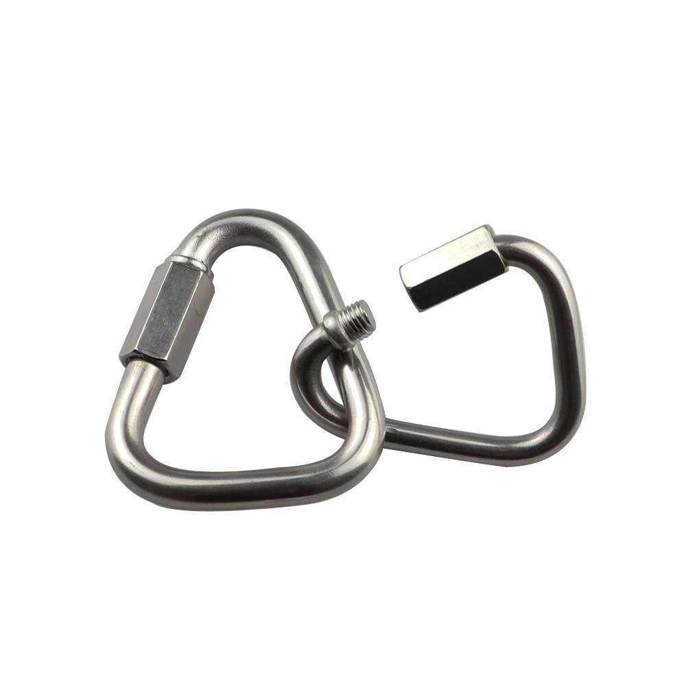Biemmedue- Dreieckige Verbindungsschlaufe Aus Edelstahl 304, Karabiner, Verbindungsring Zum Klettern, Zubehör Für Die Schifffahrt, 12 Mm, Edelstahl 304