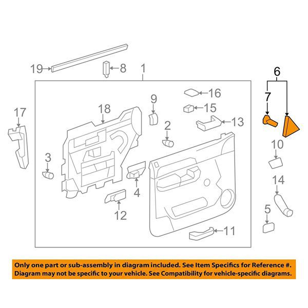 Biemmedue- Ein Paar Aus 25838246 Und 25838245 Passt Zur Dreieckigen Türinnenverkleidung Des Chevrolet Silverado.