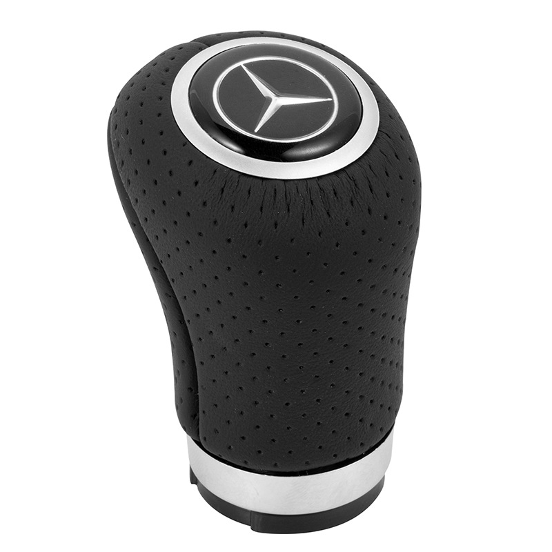 Biemmedue- Geeignet Zur Individualisierung Von Mercedes-benz Fahrzeugen: Schaltknauf, Griff, Perforiertes Leder, Ein Mercedes-benz Emblem Pro Packung