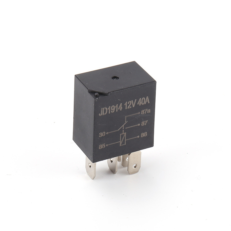 Biemmedue- Lila Relais + Lötbarer Relaissockel Für Leiterplatten (pcb), 12-v-relais, 5 Pins, 40 A