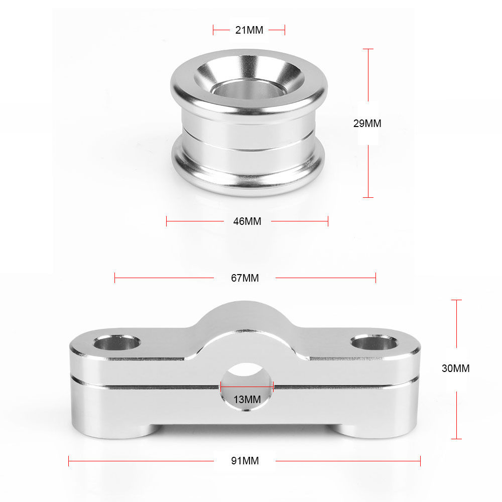 Biemmedue- Modifikation Für Fahrzeuge, Geeignet Für Honda Civic B16 B18 Von 1988 Bis 2000: Schaltring-kit Aus Aluminiumlegierung, Schaltstabilisator, Einteilig Silber.