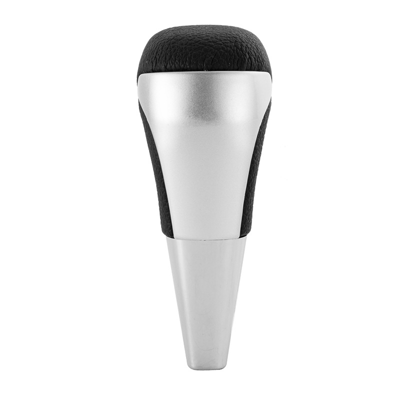 Biemmedue- Passend Für Toyota Highlander, Hilux Und Revo Automatikgetriebe-schaltknaufteile, Silber, Vollnarbenleder, Ein Stück Pro Packung.