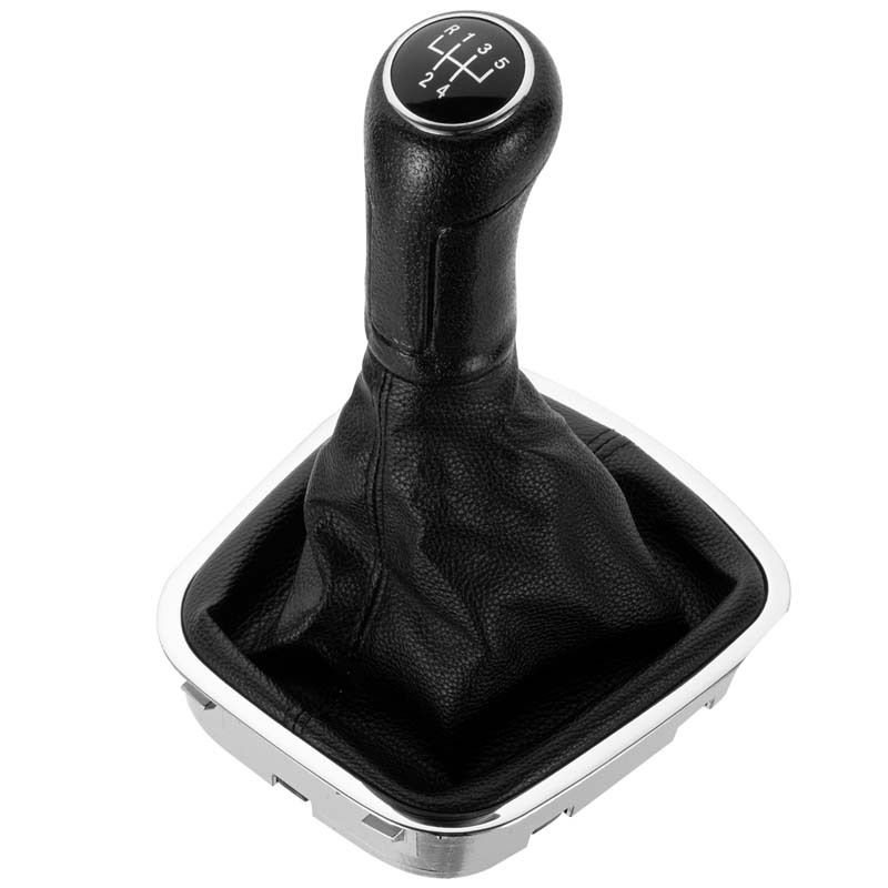 Biemmedue- Passend Für Volkswagen Polo 6c, Polo Schaltknauf, Schalthebel, Schaltkopf, Galvanisiertes Gehäuse + Schwarzes 5-gang-getriebe, Eine Packung.