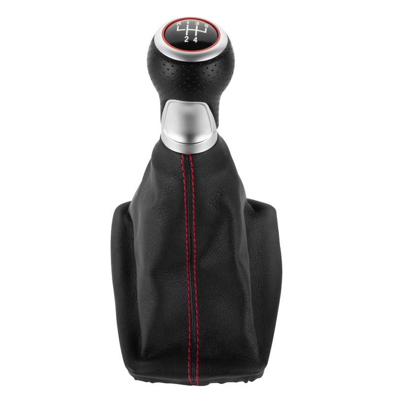 Biemmedue- Passend Für Den Schaltknauf Der Audia 4s4q5-serie, Inklusive Integrierter Staubschutzkappe Und Befestigungsclip, Schwarzes Getriebe Mit Schwarzen Nähten Und Glänzendem Ring, 6 Gänge, Ein S