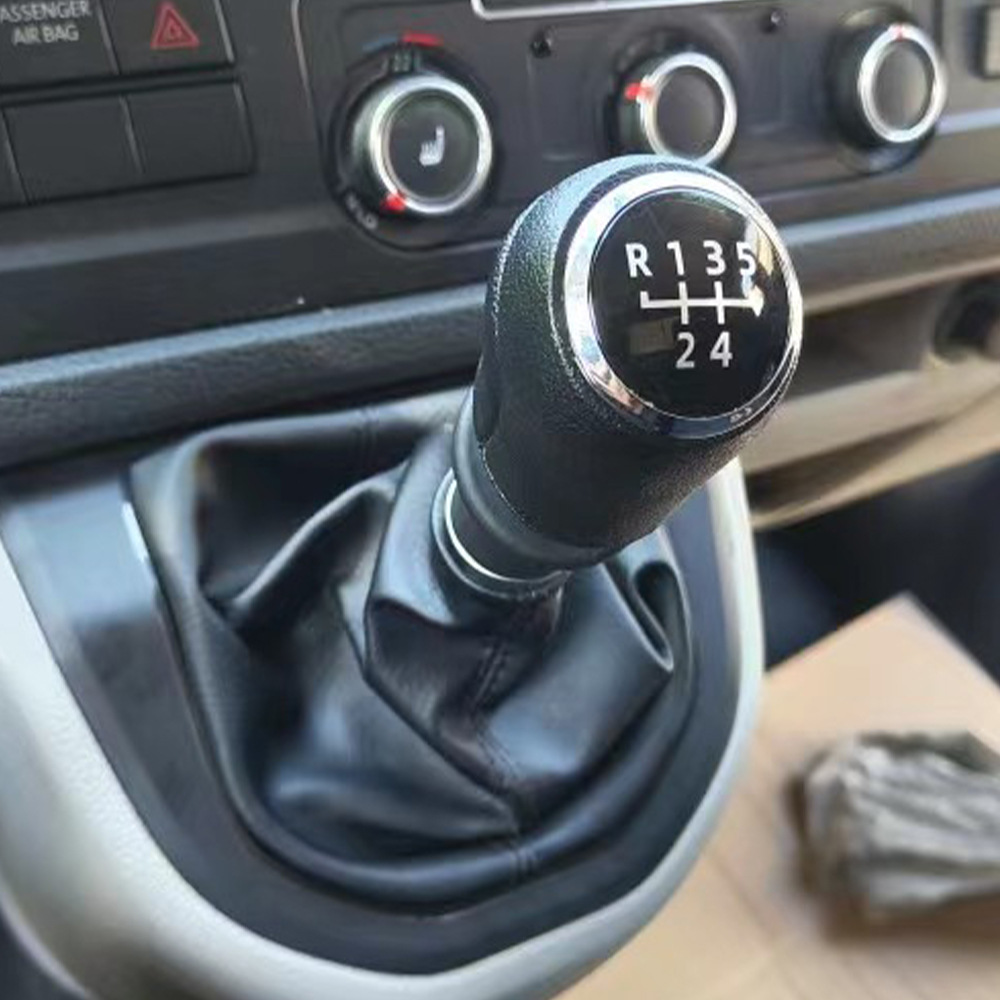Biemmedue- Schaltknauf Passend Für Volkswagen T6/t7 Transportfahrzeuge 16-20, Schwarzer Staubschutz Für 5-gang-schaltknauf (einteilig).