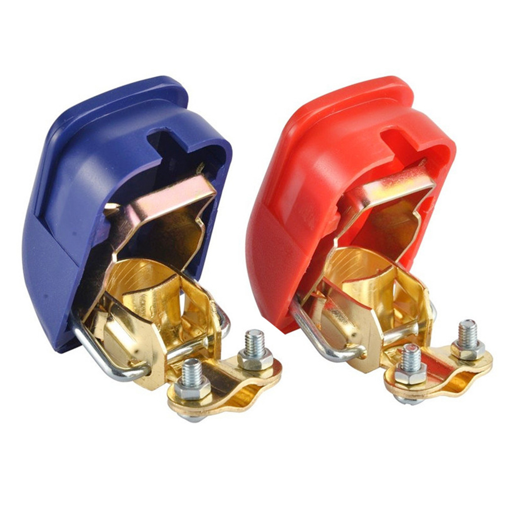 Biemmedue- Schnellanschlussschalter Für Batterie Von General Motors, Batterieklemme, Abnehmbarer Batterieanschluss, Paar Rote Und Blaue Batterieklemmen.